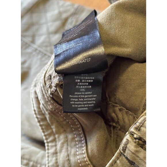 Anthropologie Women  Austen Embroidered Green Floral Cargo Skinny Pants Size 26 - Picture 15 of 16